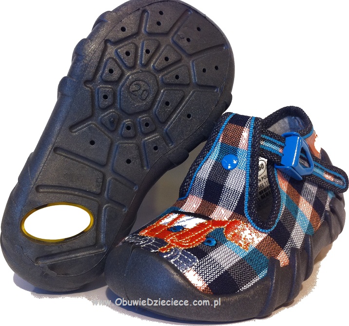 0-110P193 SPEEDY w kratkę kapcie-buciki-obuwie dziecięce poniemowlęce Befado 18-26 0-110P193 SPEEDY w kratkę kapcie-buciki-obuwie dziecięce poniemowlęce Befado 18-26